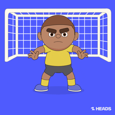 Goalkeeper Save GIF by OneFootball Heads