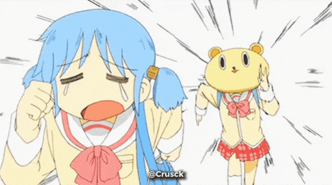 Scared Mio Naganohara GIF