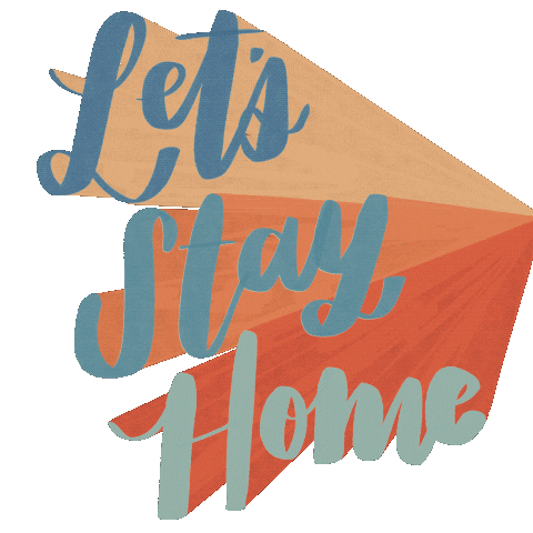 Craftandpen giphyupload home covid stay home Sticker