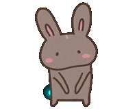 うさぎ Sticker by Illustrator.aki