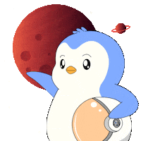 Outer Space Sticker by Pudgy Penguins