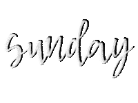 thehippiehacker doodle sunday handlettering days of the week Sticker