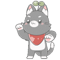 Happy Black Cat Sticker