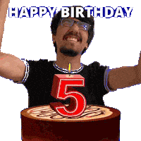 5Th Birthday Sticker