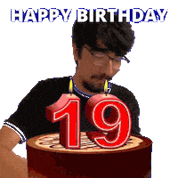 19Th Birthday 19 Years Old Sticker