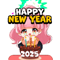 Happy New Year Love Sticker by DigiDaigaku