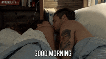 Good Morning Kiss GIF by YoungerTV