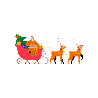 Santa Claus Fun Sticker by designstripe
