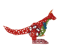 hop kangaroo Sticker by RENGEL