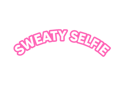 Sweaty Selfie Sticker by growwithjo