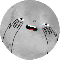 Emoji Lua Sticker by Midia Clips