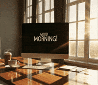 Good Morning Office GIF by NeighborlyNotary®
