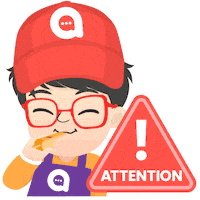 Attention Announce Sticker by AskAlan