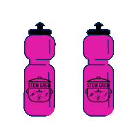 Pink Cheers Sticker by Stew Crew