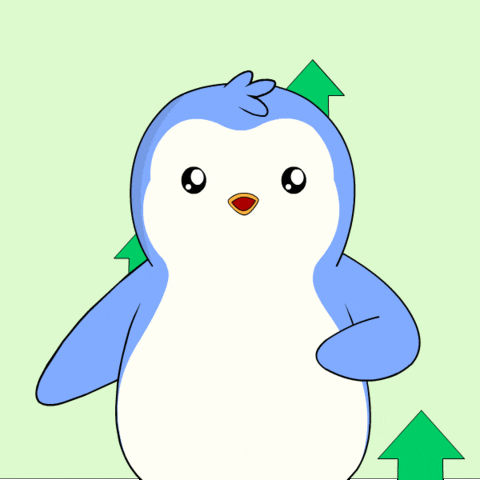 Pump It Crypto GIF by Pudgy Penguins