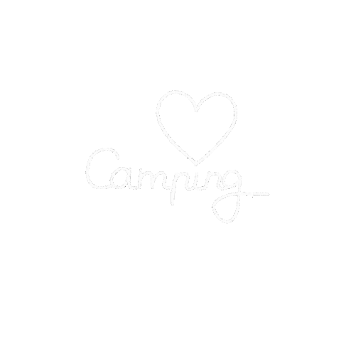 Heart Camping Sticker by Reiseausschnitte