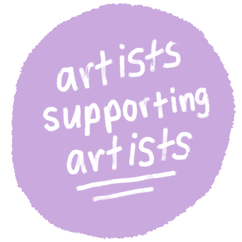 _loveaishax giphyupload art support artists Sticker