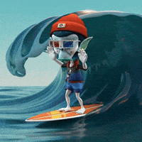 Surfing Hold It Together GIF by Moonie