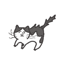 貓 驚嚇 Sticker