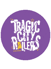 TragicCityRollers derby roller derby tragic tcr Sticker