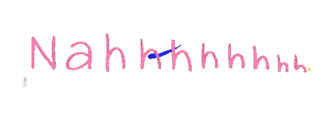kevlavery no nope nah hand drawn Sticker