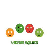 Veggie Squad Sticker by Vegan Friends