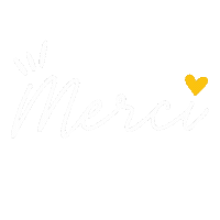 French Language Thank You Sticker by grousseta