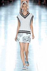 christopher kane flowers GIF by fashgif