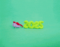 Happy New Year Analog GIF by Mochimochiland