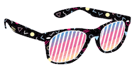 wingsart summer 80s sunglasses glasses Sticker