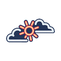 ChubbiesShorts sun weekend neon sky Sticker