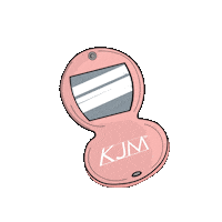 Makeup Compact Mirror Sticker by KJM Cosmetics