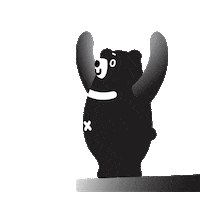 Jumping Moon Bear Sticker by Animals Asia