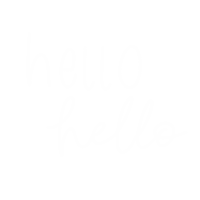 Typography Hello Sticker