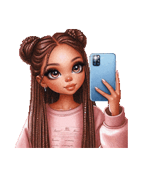 Girl Selfie Sticker