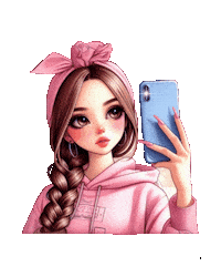 Girl Selfie Sticker