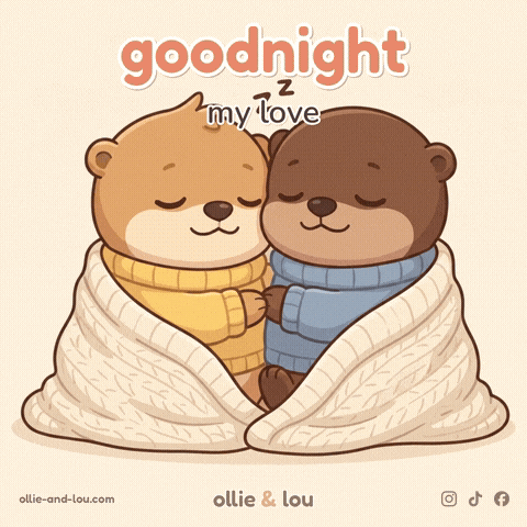 Good Night Love GIF by Ollie & Lou