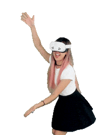 Tnybeats vr virtual reality meta look at this Sticker