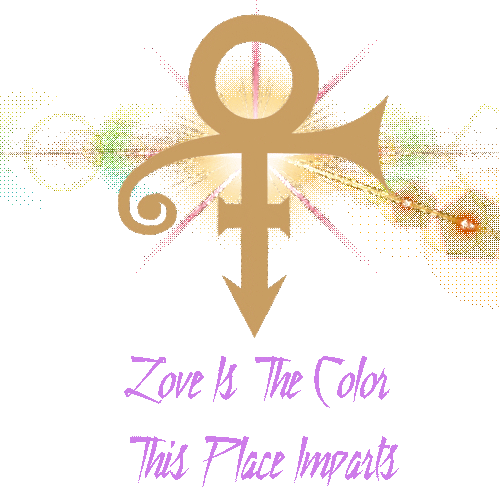 Purple Rain Gold Sticker by Prince