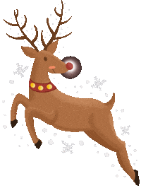 Glowing Red Nose Sticker