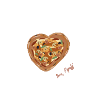 Pizza Love Sticker by Popoff