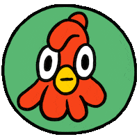 Mood Chicken Sticker by Esmile Studio