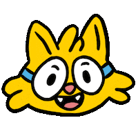Cat Smile Sticker by Esmile Studio