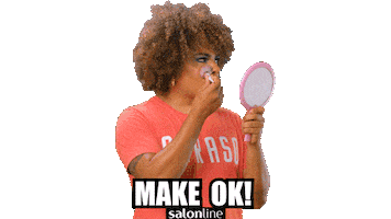 Make Up Ok Sticker by Salon Line