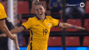Katrina Gorry Celebration GIF by Football Australia