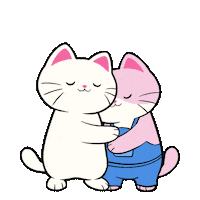 I Love You Hearts Sticker by Silly Kitties
