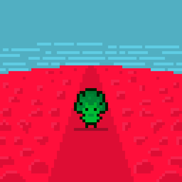 pixel art broccoli GIF by jeremypicard