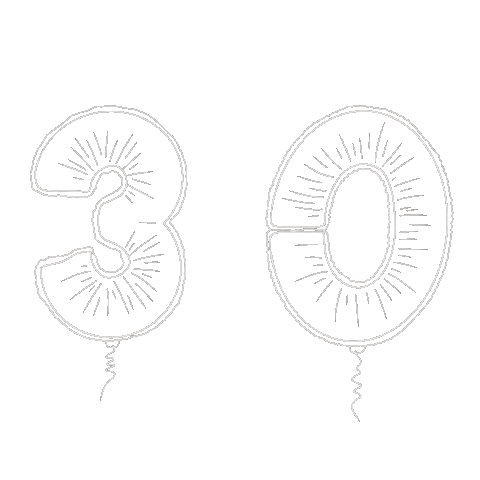 Balloon Number Sticker