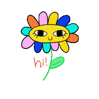 Happy Flower Sticker