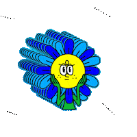 yu_kaillustrater flower pop かわいい 花 Sticker
